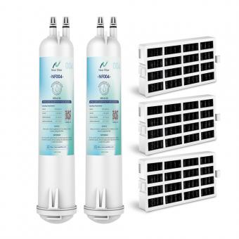  2pk EDR2RXD1, W10413645A, Refrigerator Water Filter With Air Filter 